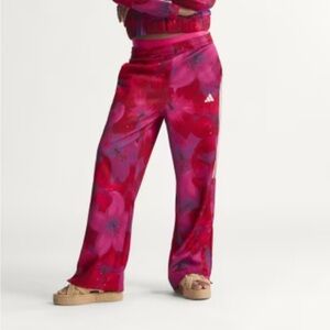 Adidas Pink and Purple Floral Track Pants